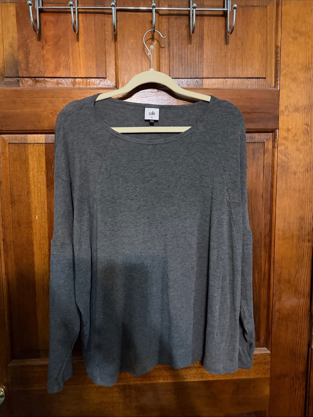 CAbi Heather Gray Long Sleeve Tee